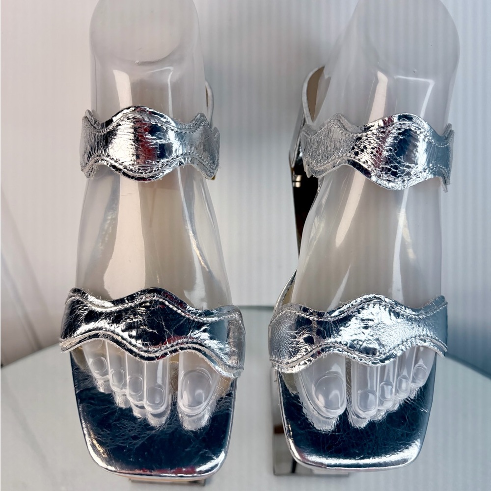 Dolce Vita Metallic Silver Heels